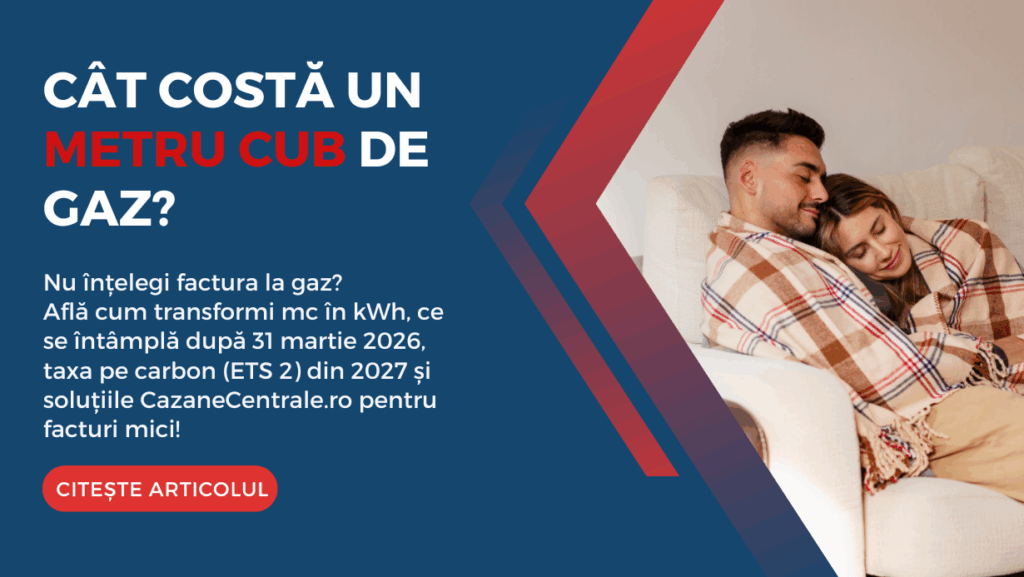 Cât costă un metru cub de gaz în 2026? Dar din 2027?