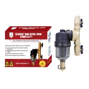 Filtru antimagnetita Cleanex Mag Ultra View, transparent, 3/4"