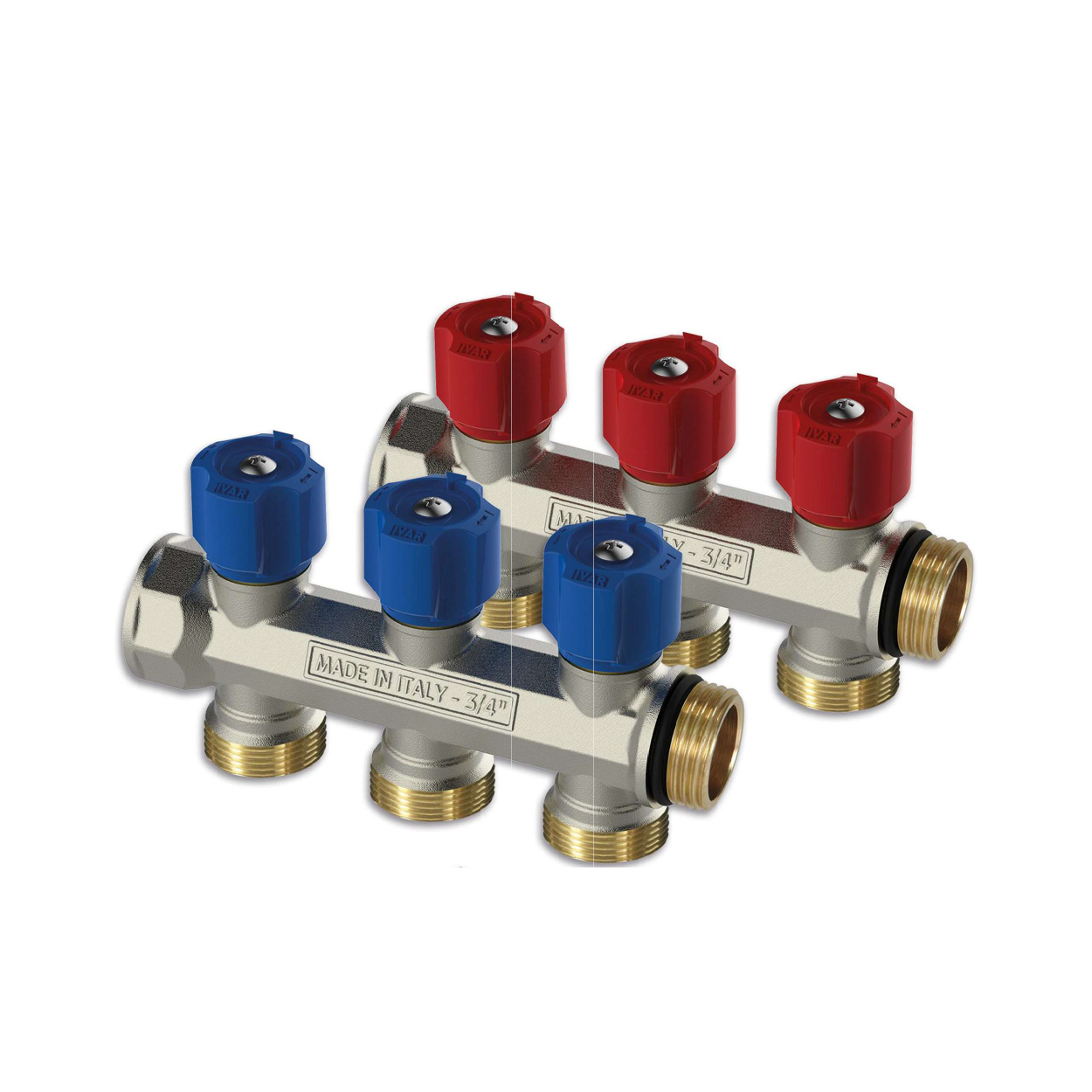 Distribuitor modular Ivar EasyLock2 Distribuitor modular 3/4'' x EK - 4 cai Ivar EasyLock