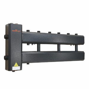 Distribuitor cu separator hidraulic integrat, racord 1"-1" Termojet 3+1 (ieșiri în sus)