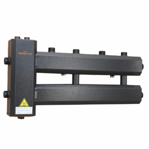 Distribuitor cu separator hidraulic integrat, racord 1"-1" Termojet 2+1 (ieșiri în sus)