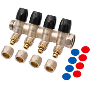 Distribuitor modular 3/4" x 16 x 4 cai, Ermetiq EVP-DA1634/4DP