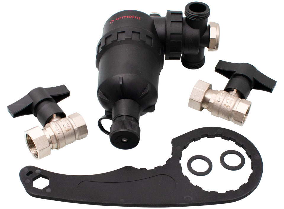 Filtru antimagnetita 1" Ermetiq MA-FHA11, 9000 Gauss, cu sita imputitati Filtru antimagnetita 1" Ermetiq MA-FHA11, 9000 Gauss, cu sita imputitati