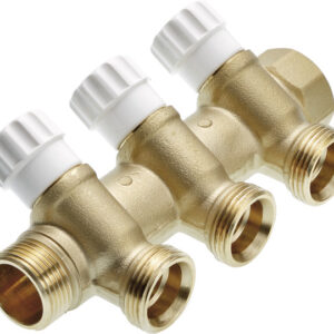 Distribuitor cu robinet, cu 3 cai, 3/4" x 3/4", Tece