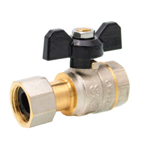 Robinet sferic tip fluture cu semiolandez Ermetiq 3/4"FF, ER-HFF34