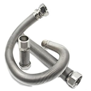 Racord flexibil inox, extensibil 20-40 cm, 3/4" interior-exterior (set 2 buc)