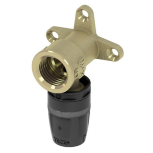 Cot cu suport TECElogo Push din alamă/PPSU, filet interior 16 mm x 1/2"