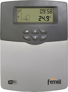 Panou de comanda pentru sisteme solare Ferroli Ecotronic Top, control Wi-Fi
