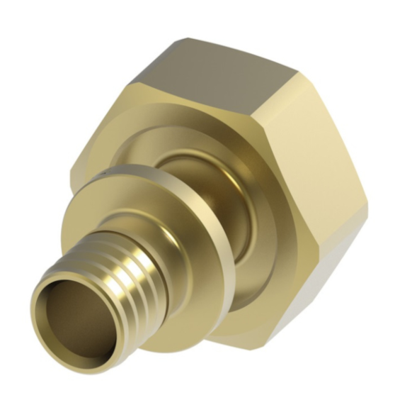 R551Y105 Adaptor alunecător drept cu piuliță TECEflex 16 mm x 3/4" TECE 763616