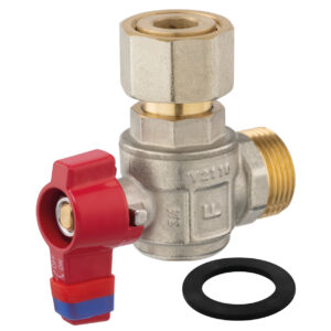 Robinet trecere colțar cu semiolandez PN10, 3/4” FI-FE
