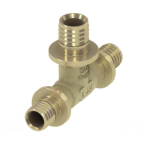 Teu redus alunecator TECEflex, 16/20 mm, alamă