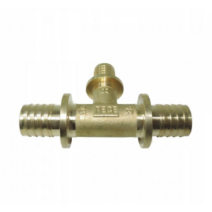 Teu redus alunecator TECEflex 760515, alamă, 25 x 20 x 25 mm