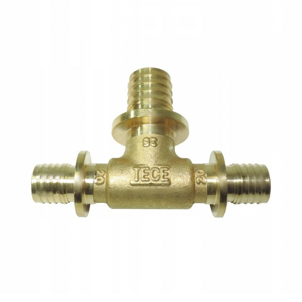 760521 Teu redus alunecator TECEflex 760521, alamă, 20 x 25 x 20 mm