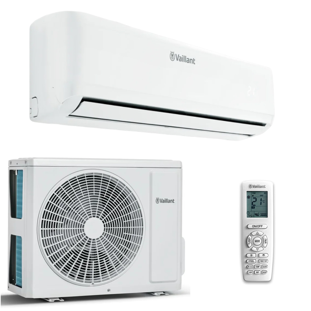Aer conditionat Vaillant ClimaVAIR pro Aer condiționat Vaillant ClimaVAIR Pro, Inverter 12000 Btu, Wi-Fi, Clasa A++/A+, flux de aer 3D