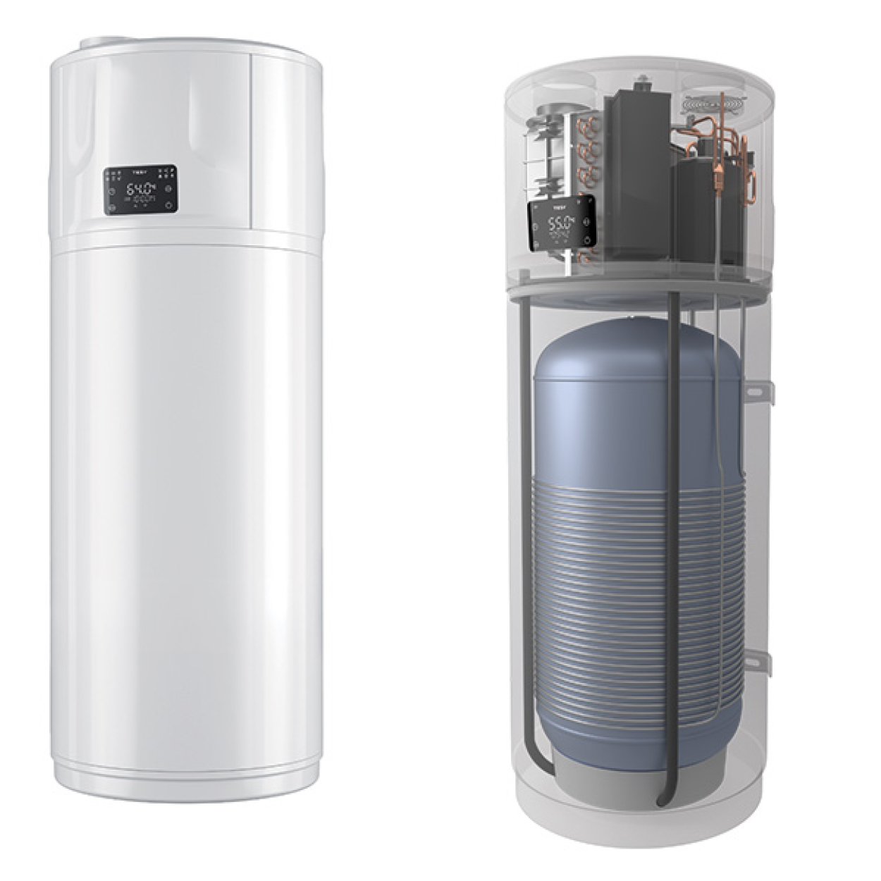 AquaThermica Compact Pro Boiler cu pompă de căldură Tesy, AquaThermica Compact Pro 100 , 98 litri,1.5 kW, R290