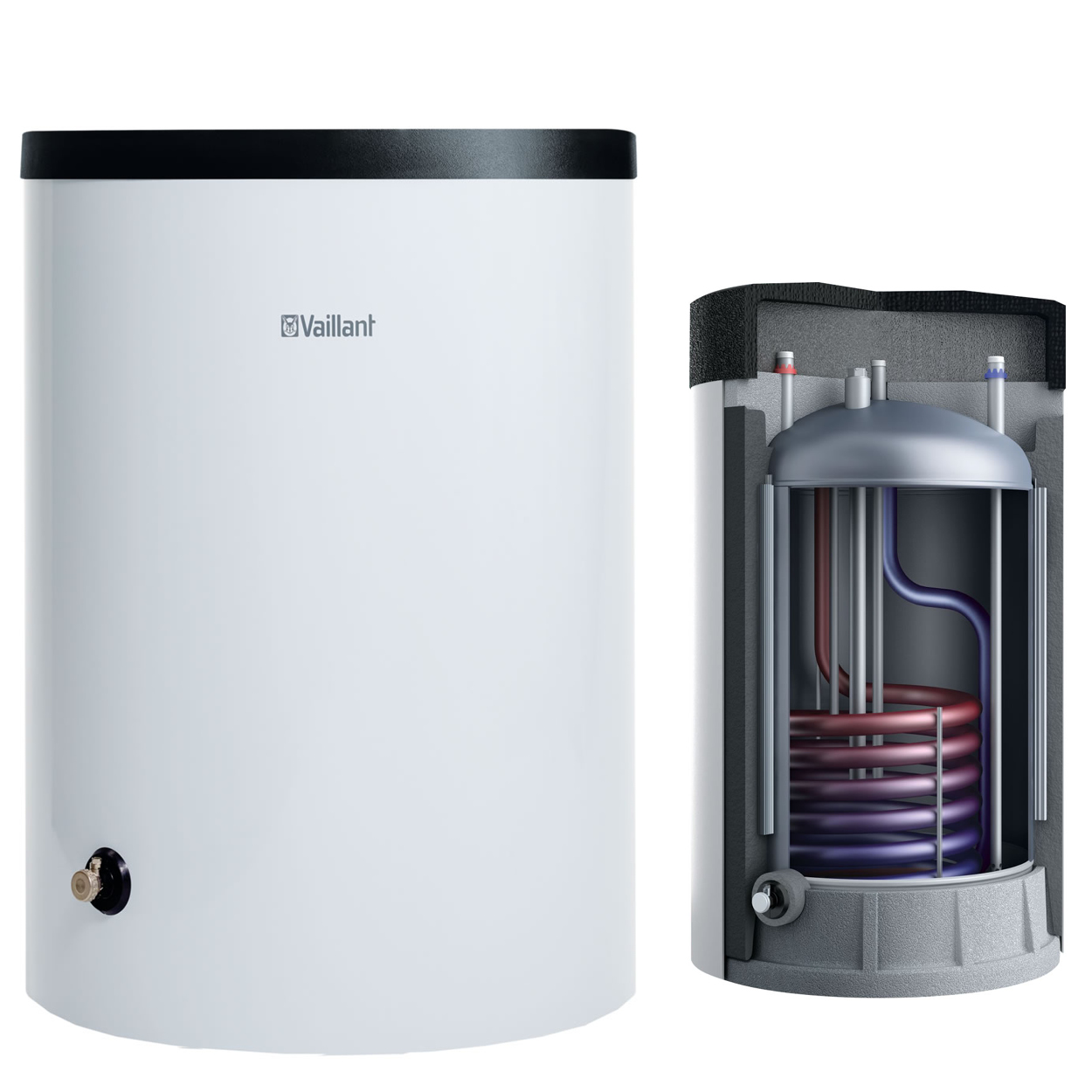 Boiler Vaillant cu serpentina Boiler cu serpentina Vaillant uniSTOR VIH R 150/6 B, 150L, montaj sub centrala