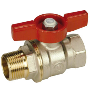Robinet de trecere cu bila Dado,Giacomini R910, filet interior-exterior, 1/2", maner fluture
