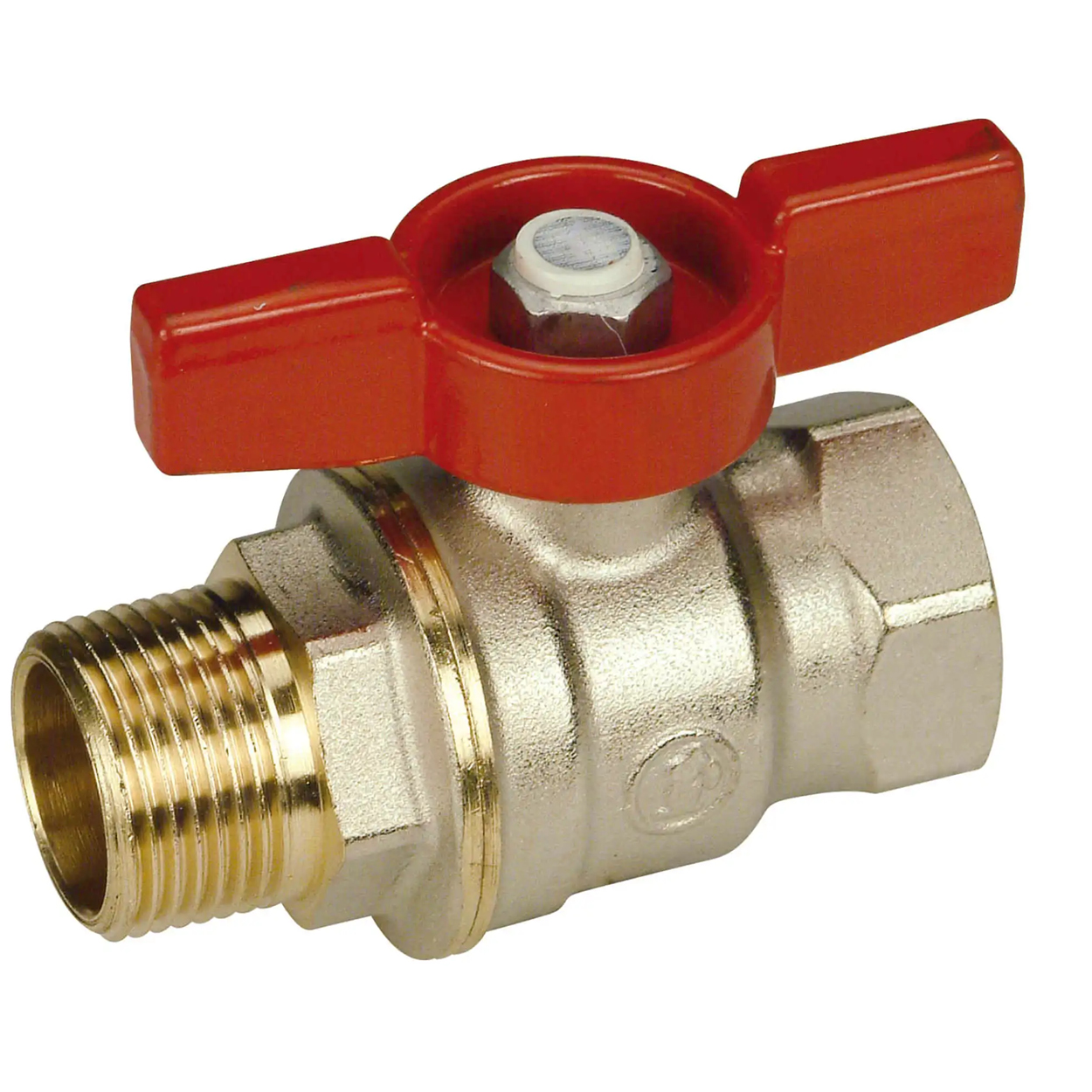Giacomini R910 Robinet de trecere cu bila Dado,Giacomini R910, filet interior-exterior, 1/2", maner fluture