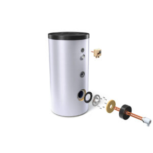 Rezistenta electrica Tesy pentru boilere, 6 kW, filet 1"1/2, cu termostat