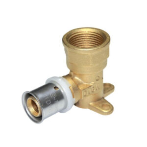 Cot flansat 90° cu filet interior 3/4" pentru teava multistrat 20 mm – COMISA MU0863007200