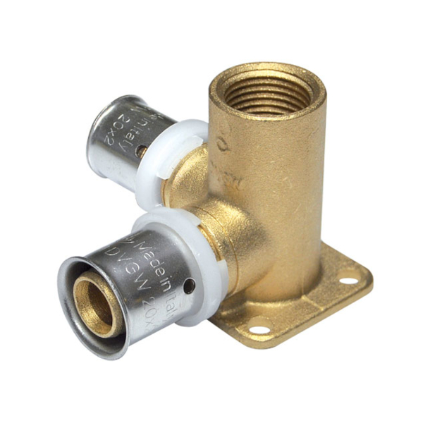 MU0863007260 Cot flansat dublu 180° cu filet interior 1/2" pentru teava multistrat 16 mm – COMISA MU0864005160