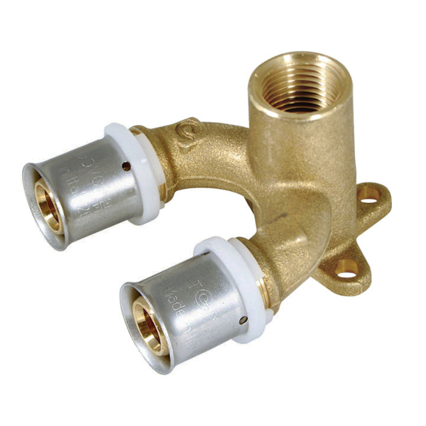MU0884005200 Racord tip T excentric cu filet interior 1/2" pentru teava multistrat 20 mm