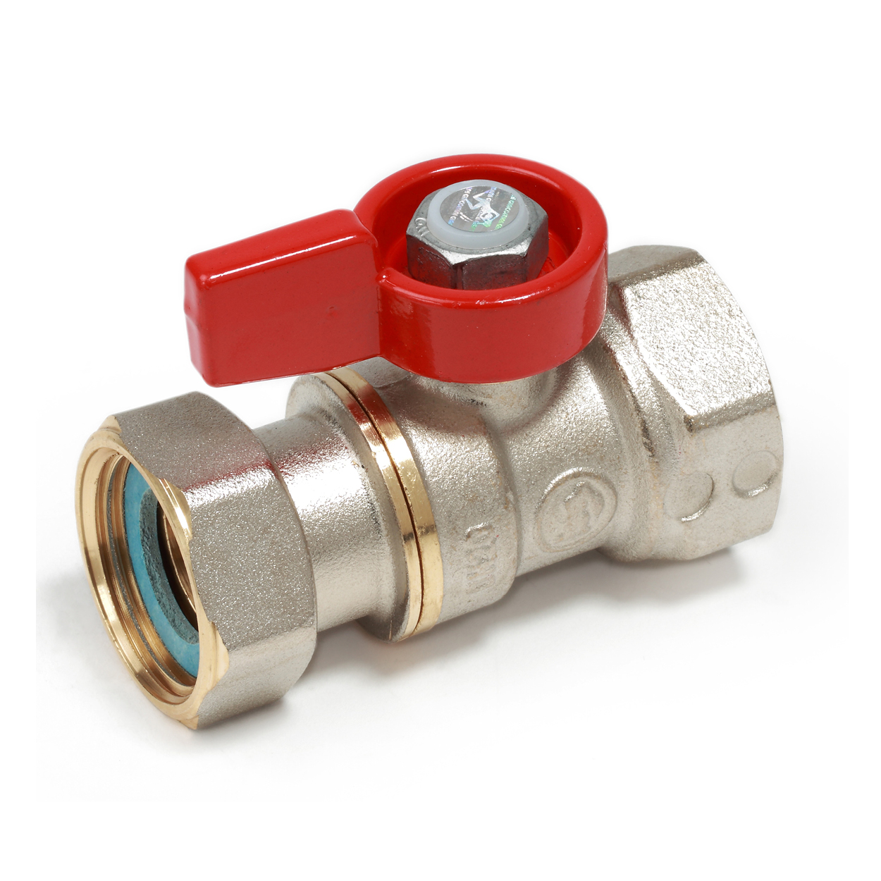 Robinet semi-olandez Giacomini Robinet de trecere cu bila, piuliță și garnitură Giacomini 1/2″x1/2″,cu racord semi-olandez