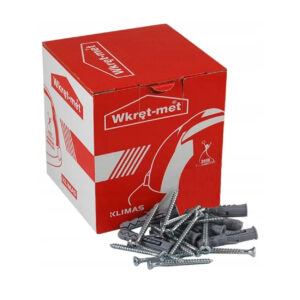 Diblu cu expandare în 3 direcții cu șurub pentru lemn cu cap înfundat 8x45 mm, 100 bucati