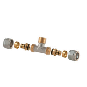 Teu alama, pentru tevi multistrat, FE, 16 mm x 1/2"x 16 mm