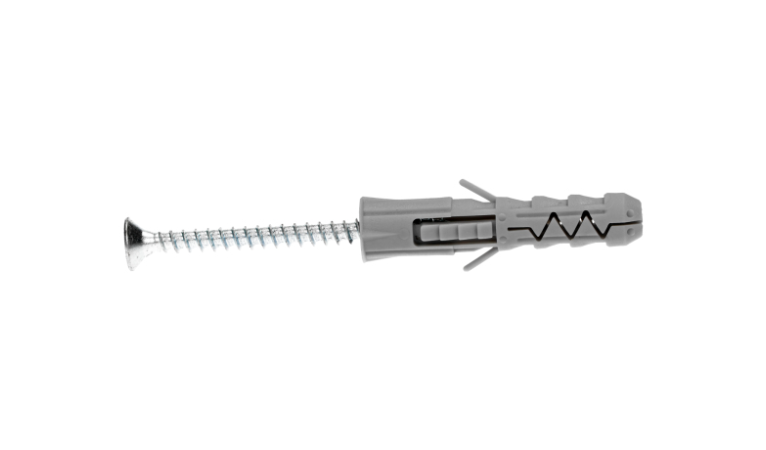 Diblu cu expandare în 3 direcții cu șurub pentru lemn cu cap înfundat 8x45 mm, 100 bucati Diblu cu expandare în 3 direcții cu șurub pentru lemn cu cap înfundat 8x45 mm, 100 bucati