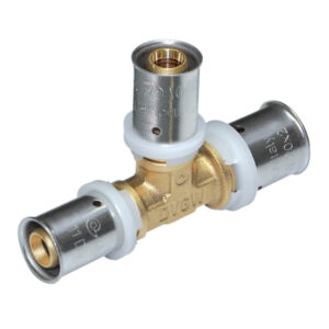 Teu redus cu presare 20 x 16 x 16 pentru teava multistrat PEX-AL-PEX – COMISA MU085300BAA0