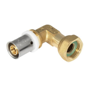 Cot 90° cu piulita mobila si etansare plana 1/2" pentru teava multistrat 16 mm – COMISA MU0892005160