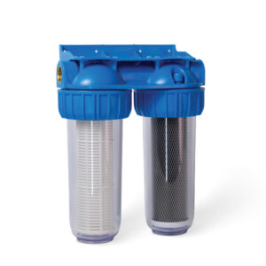 Filtru apa potabila, Titan Duplex, cartus sita si carbune activ, 10x1"