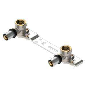 Suport de prindere baterie prin presare Purmo CleverFit, alamă, D 16 mm x 1/2"