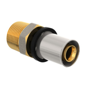Racord de presare Purmo CleverFit cu filet exterior, alamă