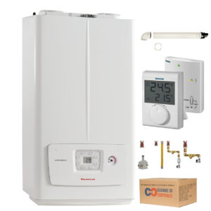 Centrala termica Immergas Victrix Omnia 26 kW cu kit montaj complet si termostat fara fir Siemens RDH100RF