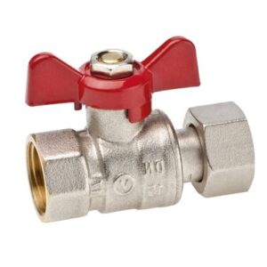Robinet apa Valvex Spin, alama, cu racord semiolandez, filet interior-interior, 1/2"-1/2", PN25, maner fluture