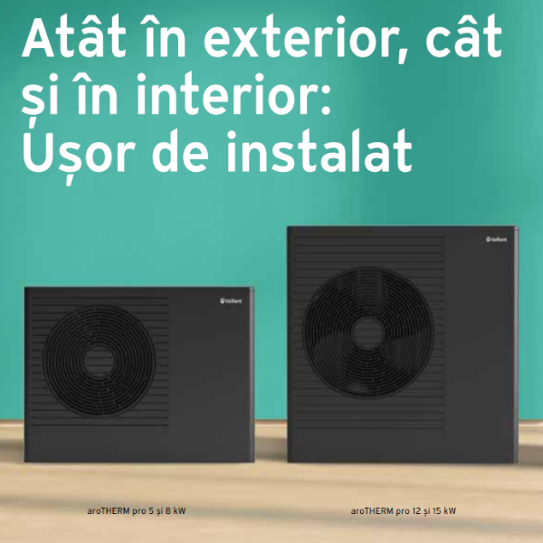 8000022169-2 Pompă de căldură aer-apă Vaillant aroTHERM pro R290 – 5, 8, 12 și 15 kW, 230 V