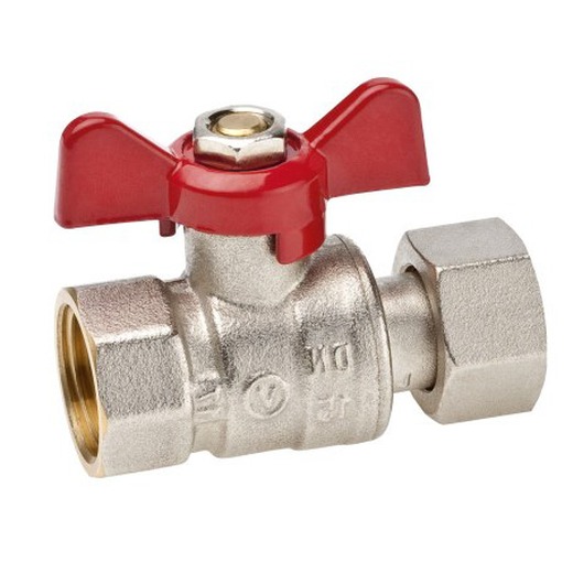 Valvex-Spin Robinet apa Valvex Spin, alama, cu racord semiolandez, filet interior-interior, 1/2"-1/2", PN25, maner fluture